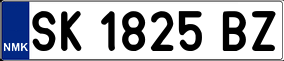 Truck License Plate